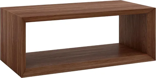 Miniatura 15 de Henn&Hart Mesa auxiliar rectangular de madera de 48 pulgadas con estante de almacenamiento abierto para sala de estar, sala familiar u oficina
