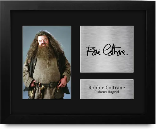 Miniatura 7 de HWC Trading Robbie Coltrane Harry Potter Rubeus Hagrid 16 x 12 pulgadas (A3) Impreso Regalos Firmados con Autógrafo para fanáticos de recuerdos
