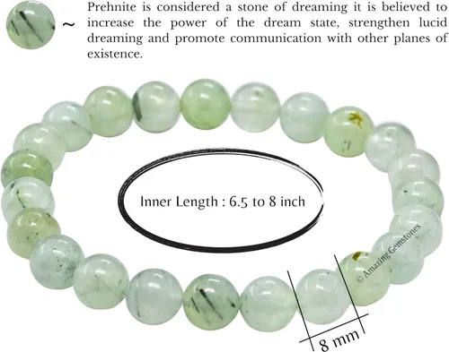 Miniatura 52 de Amazing Gemstone Pulsera de cristal para mujeres y hombres, pulsera de cristal curativo de protección, pulsera elástica con cuentas de piedras