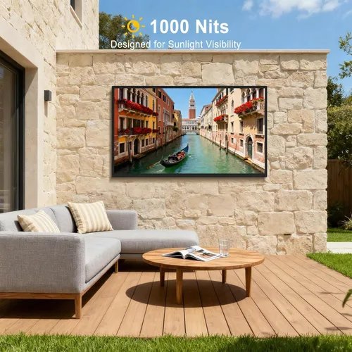 Miniatura 6 de Televisor exterior de 55 pulgadas, 4K Ultra HD para exteriores, 1000nits luz solar al aire libre, TV resistente a la intemperie IP65, control