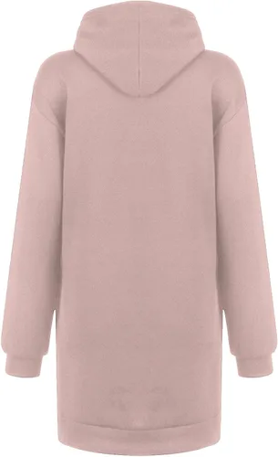 Miniatura 5 de Sudadera con capucha Vestidos de otoño Mujer Bolsillos Capucha Mini Vestido Jersey Manga Larga Vestidos de Sudadera
