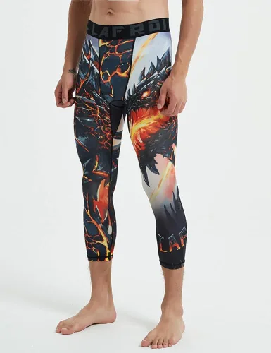 Miniatura 7 de LAFROI Leggings de compresión 34 para hombre con Pcoketsin bolsillo-YSK10