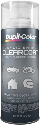 Esmalte acrílico Dupli-Color de uso general, 12 onzas líquidas, Crystal Clear Transparente