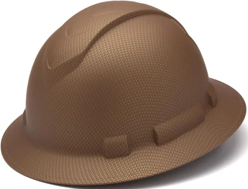 Miniatura 23 de Texas America Safety Company Casco duro RIDGELINE de ala completa con ajuste de perilla de 6 puntos y bolsa Azul ventilado