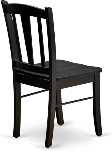 Miniatura 14 de East West Furniture El juego de comedor de 3 piezas AMDL3-BCH-W contiene una mesa de cocina redonda con pedestal y 2 sillas de comedor, 36 x 36