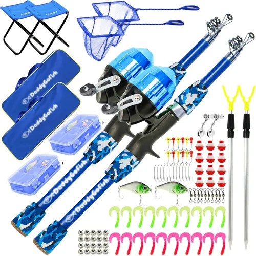 Miniatura 8 de DaddyGoFish Kids Fishing Pole - Rod Reel Combo Tackle Box Starter Set - First Year Small Dock Gear Kit for Boys Girls Toddler Youth Age Beginner