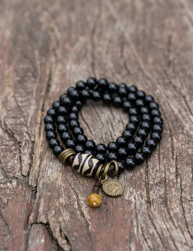 Miniatura 7 de Misfrss Pulsera bohemia con cuentas verdes para hombre, diseño de árbol de la vida, curación de ansiedad, joyería para hombre, joyería de piedra