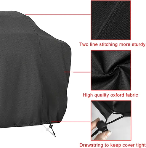 Miniatura 3 de Cubierta para Parrilla, 75 Pulgadas de Servicio Pesado Impermeable Resistente a UV Cubierta para Parrilla BBQ para Parrilla al Aire Libre