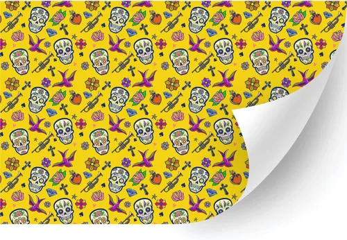 Miniatura 31 de HTV4U Vinilo de transferencia de calor con estampado de Halloween (zigzag de Halloween, 18.5 pulgadas x 3 yardas), papel de transferencia de prensa