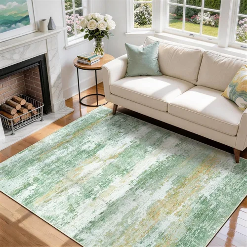 Miniatura 34 de 5x7 Area Rugs for Living Room Rug Washable: Abstract Rug for Dining Room Bedroom Carpet Non Slip 5 by 7 Indoor Modern Nursery Home Office Beige