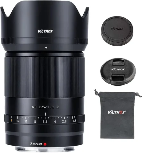 VILTROX Lente retrato de marco completo de enfoque automático de 1.378 in f/1.8 F1.8 STM para cámara Nikon Z-Mount Z5 Z50 Z6 Z6 II Z7 Z7 II ZFC