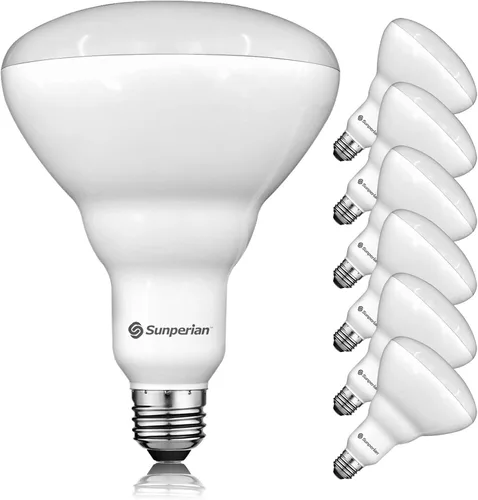 Miniatura 8 de SUNPERIAN BR40 Bombillas LED, 13 W = 85 W, 4000 K blanco frío, 1400 lúmenes, bombillas de inundación regulables para latas empotradas, clasificación