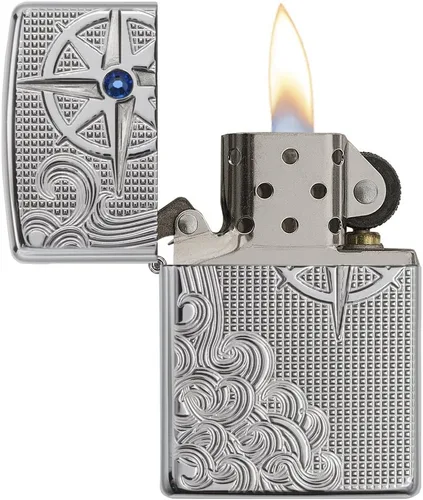 Miniatura 3 de Zippo Encendedores náuticos Armadura de cromo pulido