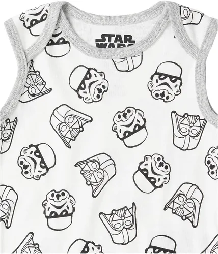 Miniatura 5 de Tienda Essentials Disney Marvel Star Wars Baby Boys Sleeveless Bodysuits Pack of 6