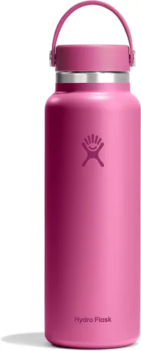 Miniatura 71 de Hydro Flask - Botella de agua de acero inoxidable aislada - Boca ancha con tapa flexible, sin derrame, a prueba de fugas y recargable de 40 oz Negro