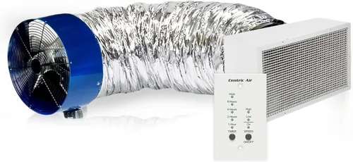 Miniatura 8 de QA-Deluxe 3300 incluye control remoto de una sola velocidad Plug & Play con temporizador Amortiguador aislado R-5 Ventilador para toda la casa