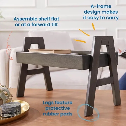 Miniatura 4 de ECR4Kids Estante apilable ajustable con borde completo, estantería, gris lavado Gris (Grey Wash)