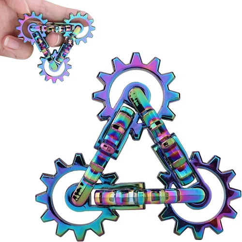 Juguetes antiestrés de metal, silencioso, infinito, herramienta única para la ansiedad, mejora la destreza y la concentración, regalos ideales para
