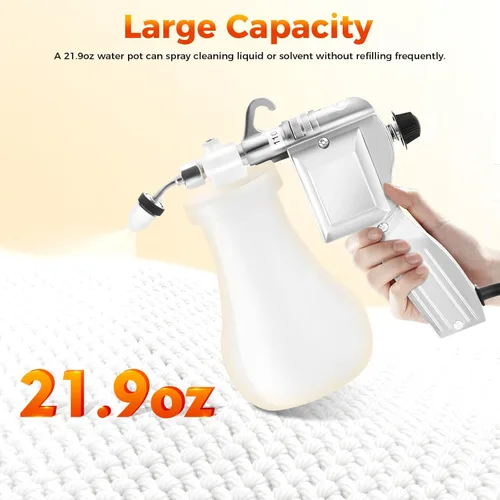 Miniatura 4 de Pistola de pulverización de limpieza textil Boquilla ajustable Spot 60W 110V Pistola de limpieza de alta presión para tejer, impresión, teñido