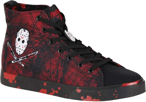 Miniatura 5 de Viernes 13th Jason High Top Tenis para adultos, Rojo