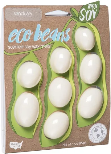 Miniatura 20 de Eco Candle Co. Eco Beans Wax Melts - Paquete de 2 unidades, ámbar vintage, 3.5 onzas, aromas de resina de madera, nuez moscada, canela y vainilla