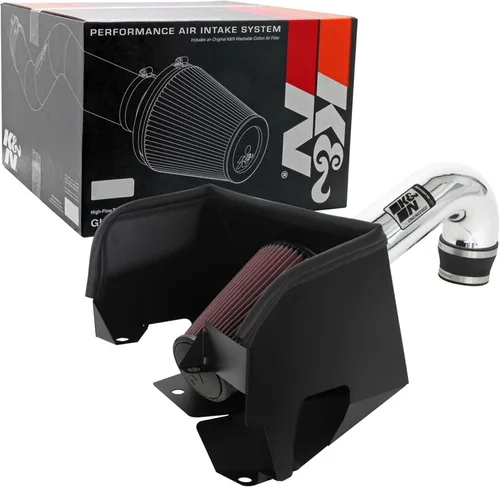 Miniatura 13 de K&N Sistema de admisión de aire frío: filtro de aire de flujo seco, aumento del rendimiento y remolque: compatible con RAM 1500, 30-1578 2019-2024