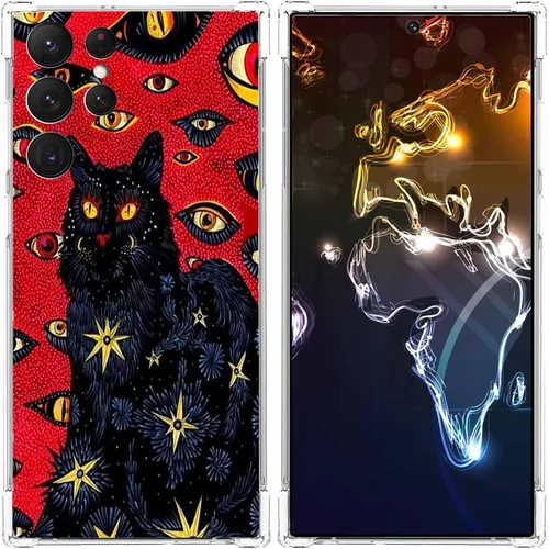 Miniatura 11 de Funda estética de collage para Samsung Galaxy S23 Ultra, patrón de citas positivas, funda de TPU suave de moda compatible con Galaxy S23 Ultra