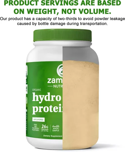 Miniatura 8 de Zammex Proteína orgánica de guisante en polvo, 0.92 oz de proteína, BCAA, a base de plantas, 100% proteína de guisante vegana, sin gluten, apto