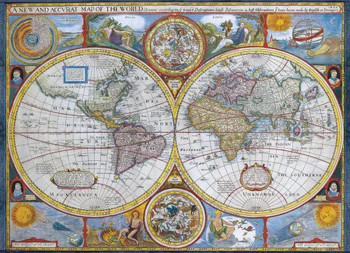Miniatura 2 de EuroGraphics Nuevo y preciso mapa del mundo Puzzle (1000 piezas), 6000-2006