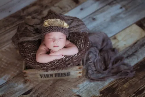 Miniatura 5 de Accesorios para sesión de fotos de bebé recién nacido, sombrero de punto de ganchillo, disfraz, sombrero de rayas, pantalones, mono, accesorios