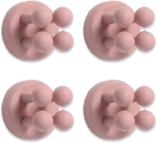 Miniatura 12 de 6 soportes de silicona impermeables para cepillos de dientes, ganchos autoadhesivos multifunción para colgar llaves, ropa, toalla, cable