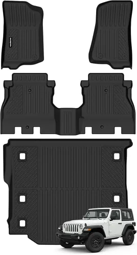 Miniatura 72 de Alfombrillas de piso Naibeve para Ford Edge 2015 2016 2017 2018 2019 2020 2021 2022 2023 2024 2025 - Ajuste personalizado para todo clima