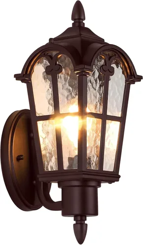 Miniatura 11 de Lámparas de pared para exteriores de gran tamaño de 16 pulgadas, para montaje en pared, faroles impermeables para exteriores, apliques exteriores