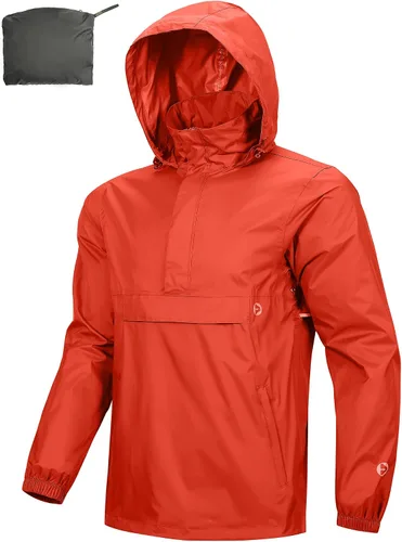 Miniatura 43 de Outdoor Ventures Chaqueta de lluvia para hombre, impermeable, ligera, plegable, para senderismo, golf, correr