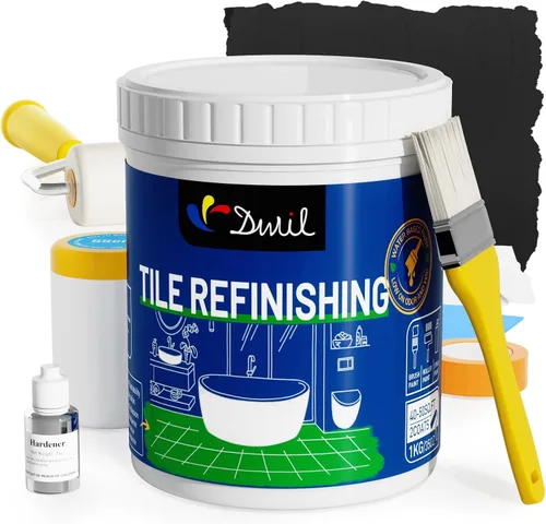 Miniatura 16 de DWIL Kit de pintura para bañera, bañera y azulejos con herramientas, pintura blanca para bañera a base de agua y bajo olor, fácil de usar para Blanco