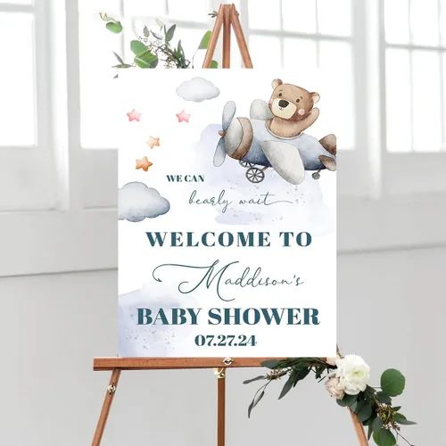 Personalized Baby Shower Welcome Sign, Baby Shower Decoration Customised Baby Shower Party Sign Decor, Baby Shower Sign, Yard Sign Oudoor Party #6