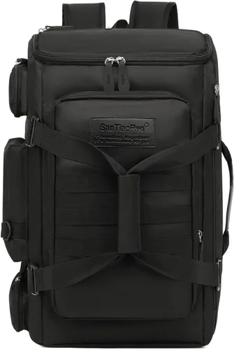 Bolsas de viaje grandes para hombres y mujeres, bolsa de gimnasio deportiva de 50 litros con bolsillo húmedo, bolsa de viaje impermeable, mochila de