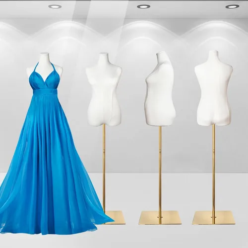 Miniatura 6 de maniquí femenino con forma de torso de talla grande para mujer, formas de vestido para costura, maniquí de cuerpo con alta estabilidad, soporte