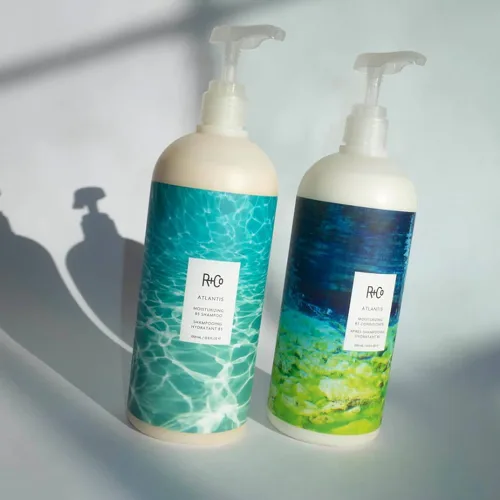 Miniatura 4 de R+Co Atlantis - Juego de champú y acondicionador hidratante B5 Hidratación profunda y reparación para cabello seco Vegano + libre de crueldad