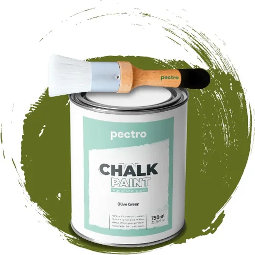 Miniatura 8 de Pintura de tiza para muebles, 25 onzas líquidas (25.4 fl oz) + pincel especial para pintura de tiza, pintura para muebles, sin lijar ni imprimar
