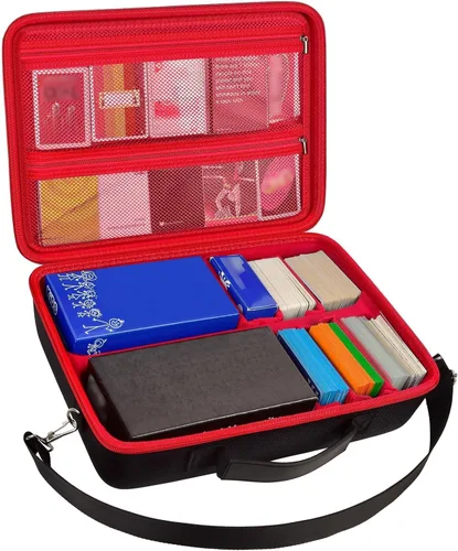 Miniatura 9 de Caja de almacenamiento para más de 2700 tarjetas, organizador de viaje compatible con TCG/para Topps Baseball Sports/para C.A.H/UNO/para MTG