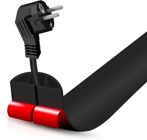 Miniatura 44 de Cubierta autoadhesiva para cables de suelo, gestión de cables de 3.3 pies, protector de tira de extensión para cables, evita tropiezos de cables