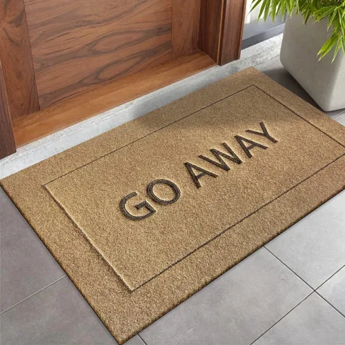 Miniatura 6 de JJUUYOU Felpudo grande para puerta delantera, divertido tapete de bienvenida para porche, tapete de goma antideslizante duradero de perfil bajo