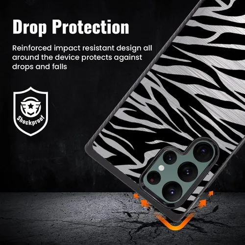 Miniatura 4 de Cases on Deck CasesOnDeck - Funda ajustable compatible con [Samsung Galaxy S22 Ultra S22 Ultra] [Armadura cepillada] Funda de agarre híbrida