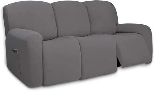 Miniatura 109 de PureFit - Funda superelástica con bolsillo p/protección de sofá/sillón - Suave cubierta de elastano antideslizante, lavable, c/base elástica, apta