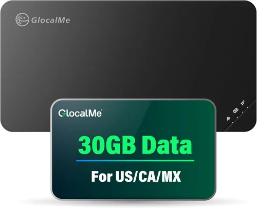 Miniatura 11 de GlocalMe U3 - Dispositivo de punto de acceso móvil 4G LTE con 10 GB de datos US/CA/MX de 30 días, punto de acceso WiFi portátil para viajes en más