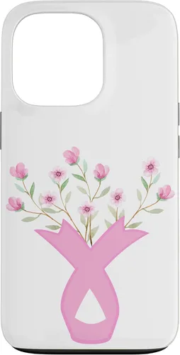 Miniatura 9 de iPhone 13 Flower Jar Pink Ribbon Breast Cancer Concientización Mes de Mujeres Caso