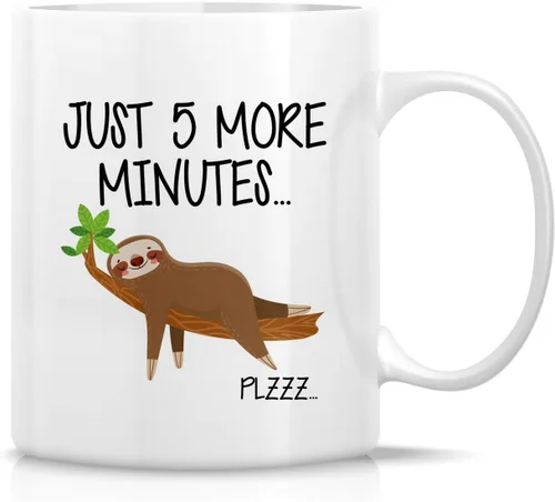 Miniatura 6 de Retreez Taza divertida – I Just Freaking Love Sloths - Tazas de café de cerámica de 11 onzas – Divertido, sarcasmo, sarcástico, motivacional