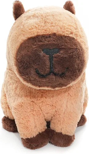 Miniatura 2 de WEIGEDU Peluche Capybara de peluche, juguete Kawaii suave de 12.2 pulgadas para niños y adultos, almohada de felpa de animal lindo, amigo abrazable