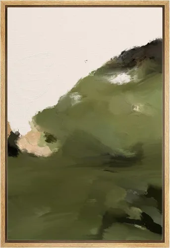 Miniatura 37 de IDEA4WALL Lienzo enmarcado para pared, acuarela pastel, cordillera, valle, ilustraciones abstractas, naturaleza, arte moderno, bohemio, decorativo